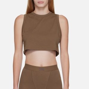 Skims boyfriend cropped sleep tank
